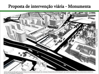 Proposta de intervenção viária - Monumenta Fonte: Programa Monumenta 