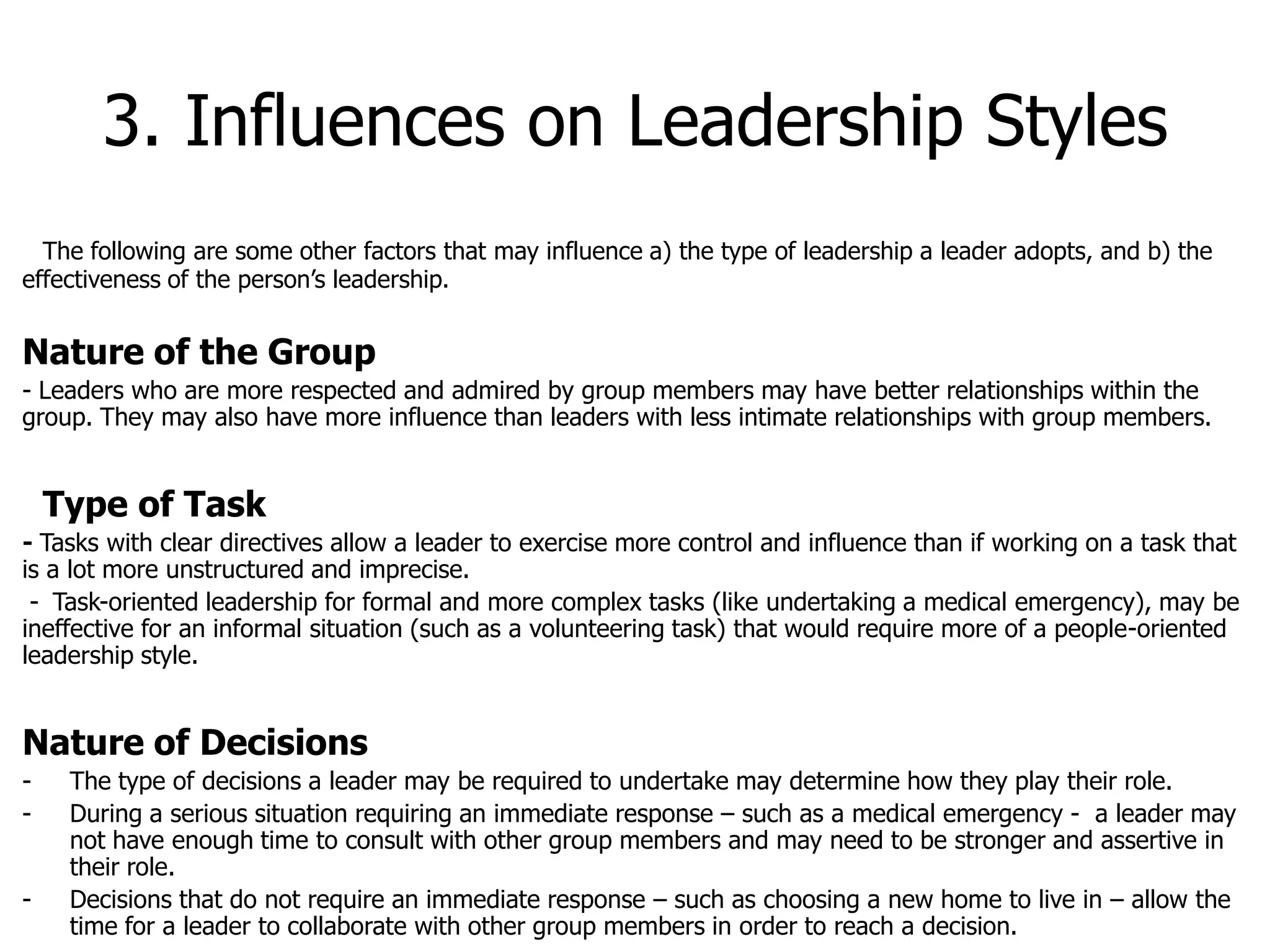 Y11 Community & Family Studies: 'Leadership' Slide Show | PPTX