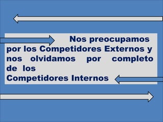 Le preocupaba la actitud y hasta la
falta de respeto que mostraban en sus
interacciones por breves que estas
fueran… ¿porqué con sus clientes
externos demostraban un gran nivel
de profesionalismo, y no así entre
ellos?

 