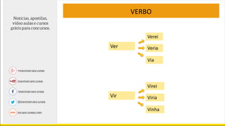 VERBO
Ver
Verei
Veria
Via
Vir
Virei
Viria
Vinha
 