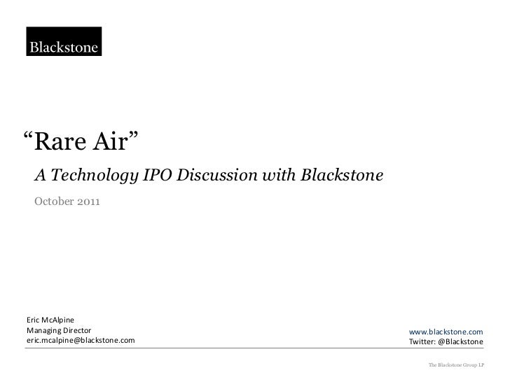Blackstone group lp ipo date
