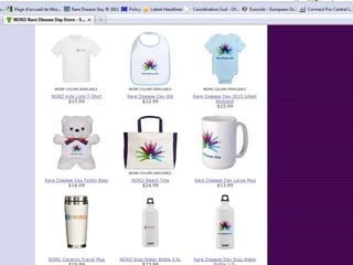 A RDD store… “ It gets bigger each year, and is a really good mix of patient activities, scientific meetings, company-hosted events, etc. Congratulations to all at EURORDIS for starting something that is truly joining hands around the world!” Mary Dunkle, NORD USA 