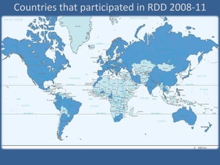Countries that participated in RDD 2008-11 