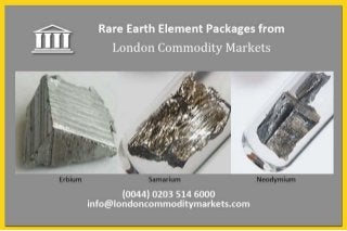 Rare earth investments   medical package