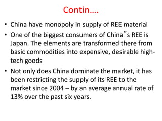 Rare earth material(introdution) | PPTX