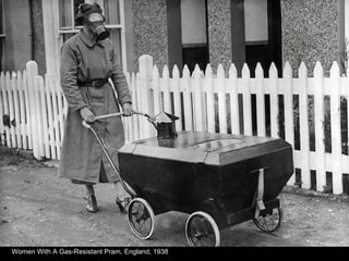 Women With A Gas-Resistant Pram, England, 1938
 