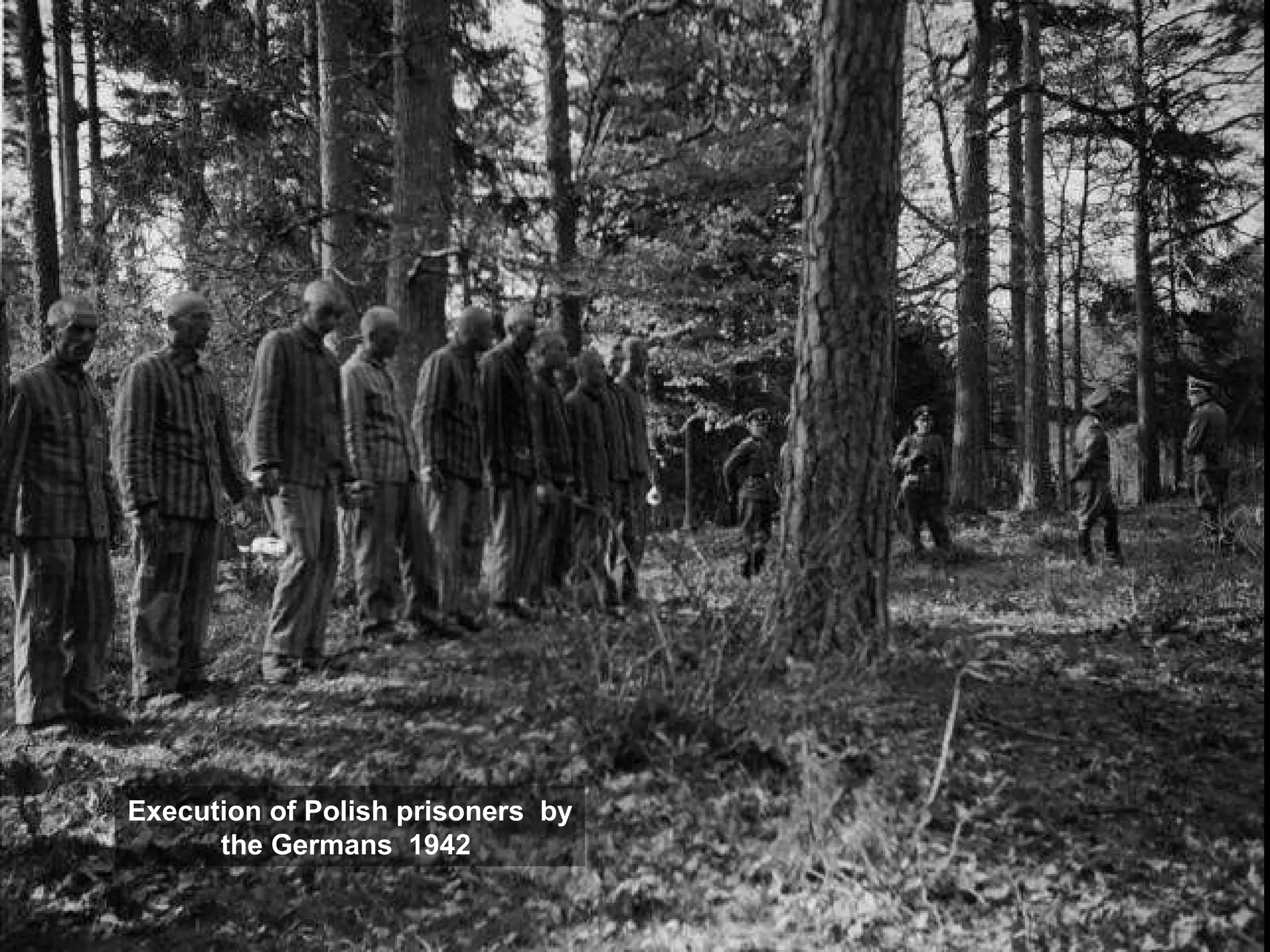 Execution of Polish prisoners by
the Germans 1942
 