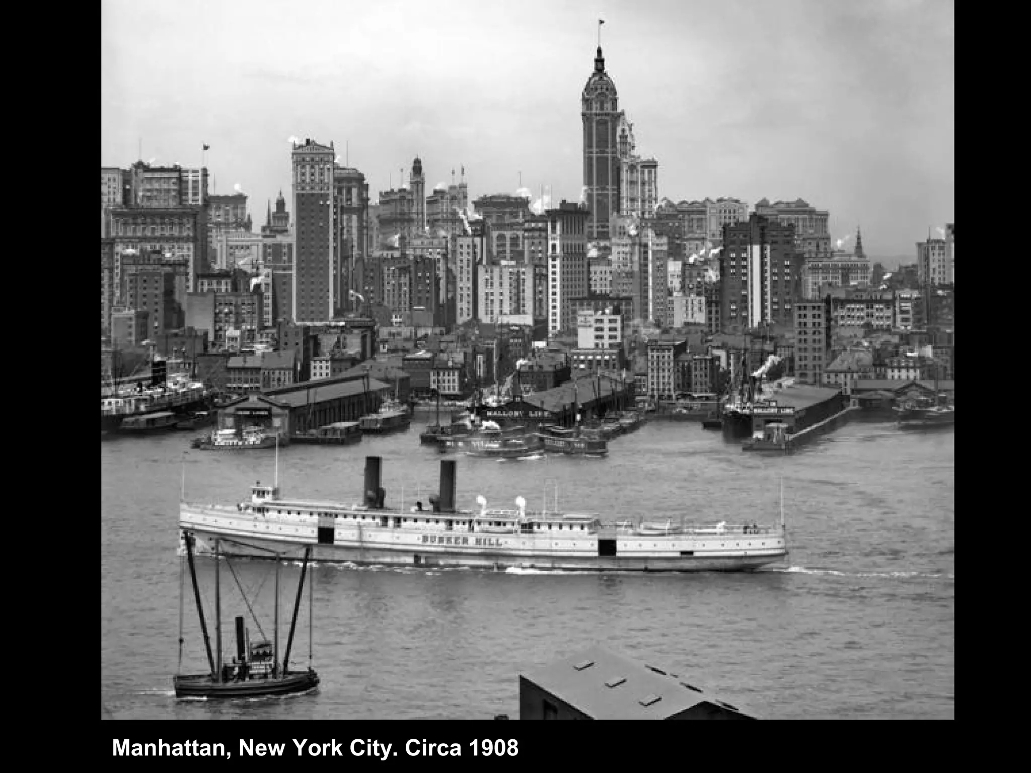 Manhattan, New York City. Circa 1908
 