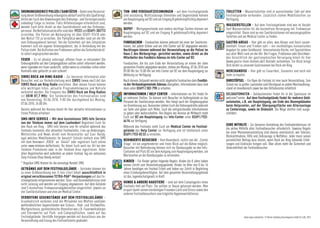 oRDNuNgSDIENST/ PolIzEI / SANITÄTER – Damit eine Veranstal-               ToN- uND VIDEoAuFzEICHNuNgEN – auf dem Festivalgelände                     ToIlETTEN – Wassertoiletten sind in ausreichender Zahl auf dem
tung dieser Größenordnung reibungslos abläuft und für alle Spaß bringt,   sind unzulässig. Nichtzulässige Utensilien und Gegenstände können          Festivalgelände vorhanden. Zusätzlich stehen Mobiltoiletten zur
bitten wir Euch den Anweisungen des Ordnungs- und Servicepersonals        am Haupteingang auf B2 und am Eingang B gebührenpflichtig deponiert        Verfügung.
unbedingt Folge zu leisten. Falls Hilfeleistungen erforderlich sind,      werden.
                                                                                                                                                     WASSERSTEllEN – Auf dem Festivalgelände sind wie im Vorjahr
wendet Euch bitte direkt an den Sanitätsdienst und das Ordnungs-          DEPoT – Wertgegenstände und andere wichtige Sachen können am               fünf Wasserstellen für die kostenfreie Versorgung mit Trinkwasser
personal. Die Notfalleinsatzkräfte sind über 19222 und 02691-302112       Haupteingang auf B2 und am Eingang B gebührenpflichtig deponiert           eingerichtet. Diese sind an vier Sanitärstationen mit wassergespülten
erreichbar. Die Polizei am Nürburgring ist über 02691-92410 oder          werden.                                                                    Toiletten und am Medical Center zu finden.
den Notruf 110 zu erreichen. Die Parkplätze werden rund um die Uhr
vom Ordnungsdienst betreut. Um die Sicherheit auf den Zeltplätzen         FuNDSACHEN – Fundsachen können jederzeit bei einer der Sanitärsta-         gASTRo AREAS – Hier gibt es alles, was Körper und Geist zusam-
kümmert sich ein eigener Ordnungsdienst, der in Verbindung mit der        tionen, bei jedem Ordner und am Info-Center auf B2 abgegeben werden.       menhält. Essen und Trinken satt – ein reichhaltiges kulinarisches
Polizei steht. Bei Auftreten von Problemen sollten die Sicherheitskräf-   Nachfragen können während der Veranstaltung an die Polizei im              Angebot für jeden Geldbeutel: Internationale Küche, mit Spezialitäten
te sofort angesprochen werden.                                            Haus C des Nürburgrings gerichtet werden, sowie direkt an die              aus aller Welt rund um die Uhr. Bei Fragen, Problemen oder Beschwer-
                                                                          Mitarbeiter des Fundbüro Adenau im Info-Center auf B2.                     den hinsichtlich der gastronomischen Versorgung könnt ihr hier
FEuER – Es ist absolut untersagt, offenes Feuer zu entzünden! Die                                                                                    (www.gastro-team-bremen.de/) Kontakt aufnehmen. Ein Klick bringt
Ordnungskräfte auf den Campingplätzen sollten sofort informiert werden,   Fundsachen, die bis zum Ende der Veranstaltung an einem der oben
                                                                          genannten Punkte abgegeben wurden, stehen am Montag, 07.06.2010 von        Dich direkt zu unserem Gastronomen bei Rock am Ring.
wenn irgendwo ein Feuer ausbricht, selbst wenn es scheinbar schon unter
Kontrolle oder gelöscht zu sein scheint!                                  09:00 Uhr bis 15:00 Uhr am Info-Center auf B2 vor dem Haupteingang zur     MERCHANDISE – Hier gibt es Fanartikel, Souvenirs und noch viel
                                                                          Abholung zur Verfügung.                                                    mehr zu kaufen.
SWR3 RoCK AM RINg-RADIo – Zur besseren Information aller
Besucher und zur Verkehrsleitung wird SWR3 (www.swr3.de) das              Nach diesem Zeitpunkt werden nicht abgeholte Fundsachen dem Fundbü-        oHRSTöPSEl – Ein Open Air-Festival ist eine laute Veranstaltung. Zum
SWR3 Rock am Ring-Radio einrichten. Über dieses Forum können              ro der Verbandsgemeinde Adenau übergeben, Informationen dazu sind          Schutz vor zu großer Lautstärke sind Ohrstöpsel an jedem Merchandising-
alle wichtigen Infos, aktuelle Programmhinweise und Notrufe               dann unter 02691 / 302-798 zu erhalten.                                    stand im Innenbereich sowie bei den Hilfsdiensten erhältlich.
verbreitet werden. Die Frequenz des SWR3 Rock am Ring-Radios              INFoRMATIoNEN / HElP CENTER – Informationen vor Ort findet Ihr             GELDAUToMATEN – Geldautomaten findet Ihr in der Sparkasse im
ist UKW 87,7 MHz. Die Sendezeiten des Festivalradios sind                 an mehreren Stellen. So können sich Besucher im Außengelände an das        welcome°center. Auf dem Festivalgelände findet Ihr mehrere Geld-
von Donnerstag, 03.06.2010, 9:00 Uhr durchgehend bis Montag,              Personal der Sanitärcamps wenden. Hier hängt auch der Umgebungsplan        automaten, z.B. am Haupteingang, am Ende des Boxengebäudes
07.06.2010, 24:00 Uhr.                                                    zur Orientierung aus. Ansonsten stehen Euch die Ordnungskräfte jederzeit   beim Helpcenter, auf der Übergangsfläche von Alternastage
Bereits während der Anreise könnt Ihr hier aktuelle Informationen zu      zur Seite und geben sich Mühe, Euch die entsprechenden Informationen       zu Centerstage, sowie im Diskozelt. Die Wege dorthin sind ausge-
freien Plätzen erhalten!                                                  zu geben oder weiterzuhelfen. Von Beginn der Anreise ab Mittwoch steht     schildert.
                                                                          Euch auf B2 am Haupteingang das Info-Center unter 02691 / 932-
SMS-INFo SERVICE – Mit dem kostenlosen SMS-Info Service                   64 94 zur Verfügung.
von der Telekom immer auf dem Laufenden! Registriert Euch für                                                                                        EuRE MITHIlFE – Zur besseren Gestaltung des Festivalerlebnisses ist
den Rock am Ring - SMS-Info Service und Ihr erhaltet während des          Während des Festivals steht Euch am Medical Center im Festival-
                                                                          gelände das Help Center zur Verfügung und ist telefonisch unter            die aktive Mithilfe aller Festivalbesucher erforderlich. Gewisse Regeln
Festivals kostenlos alle aktuellen Festivalinfos, Line-up-Änderungen,                                                                                bei einer Massenveranstaltung sind ebenso unerlässlich, wie Toleranz,
Wetterinfos und News direkt vom Veranstalter auf Euer Handy,              02691 / 933-03 33 zu erreichen.
                                                                                                                                                     Rücksichtnahme, Hilfe und Zivilcourage in Notfällen. Jeder muss seinen
egal welches Mobilfunknetz ihr benutzt! Schickt einfach eine SMS          bEHINDERTE bESuCHER – Vom Boxendach, rechts von der „Center                persönlichen Beitrag dazu leisten, wenn Rock am Ring lohnende Erfah-
mit dem Kennwort „ROCK“ an 54444* oder registriert Euch online            Stage“ ist ein ungehinderter und freier Blick auf die Bühne möglich.       rungen und Eindrücke bringen soll. Über allem steht die Sicherheit und
unter www.telekom.de/festivals. Ihr könnt Euch auch vor Ort bei den       Besucher mit Behinderung können sich zur Bandausgabe an den Info-          Unversehrtheit der Festivalbesucher.
Telekom Promotoren oder in der Telekom Area registrieren. Unter           Container auf Platz B2 vor dem Aufgang zum Haupteingang wenden, um
allen Registrierten wird außerdem an jedem Festival Tag ein exklusives    Wartezeiten an der Bandausgabe zu vermeiden.
Sony Ericsson Vivaz Handy verlost!
                                                                          KINDER – Für Kinder gelten folgende Regeln: Kinder bis 8 Jahre haben
* Reguläre SMS-Kosten für die einmalige Bestell-SMS.                      keinen Zutritt zum Veranstaltungsgelände, Kinder im Alter von 8 bis 16
gETRÄNKE AuF DEM FESTIVAlgElÄNDE – Getränke können bis                    Jahren benötigen ein Festival-Ticket und haben nur Zutritt in Begleitung
zu einer Größenordnung von 1l (ein Liter) Inhalt ausschließlich in        eines Erziehungsberechtigten. Auf dem gesamten Veranstaltungsgelände
original verschlossenen TETRA-PAK®-Verpackungen auf das Fe-               ist das Jugendschutzgesetz in Kraft.
stivalgelände mitgenommen werden. Glas- und Dosenbehältnisse sind         HuNDE & ANDERE HAuSTIERE – sind auf dem Campingplatz eines
nicht zulässig und werden am Eingang abgewiesen. Auf dem Gelände          Festivals fehl am Platz. Sie sollten zu Hause gelassen werden. Man
sind 5 kostenfreie Trinkwasserabgabestellen eingerichtet: jeweils an      erspart damit seinen vierbeinigen Freunden Lärm und Stress sowie den
vier Sanitärstationen und eine am Medical Center.                         anderen Festivalbesuchern unerträgliche Hygieneverhältnisse.
VERboTENE gEgENSTÄNDE AuF DEM FESTIVAlgElÄNDE –
Grundsätzlich verboten sind die Mitnahme von Waffen und/oder
waffenähnlichen Gegenständen wie Schuss-, Hieb- und Stichwaffen,
Wurfgeschosse, pyrotechnische Utensilien wie z.B. Feuerwerkskörper
und Sternwerfer auf Park- und Campingflächen, sowie auf das
Festivalgelände. Verstöße hiergegen werden mit Ausschluss von der                                                                                                   Änderungen vorbehalten. © Marek Lieberberg Konzertagentur GmbH & Co.KG, 2010
Veranstaltung und Einzug des Festivaltickets geahndet.
 