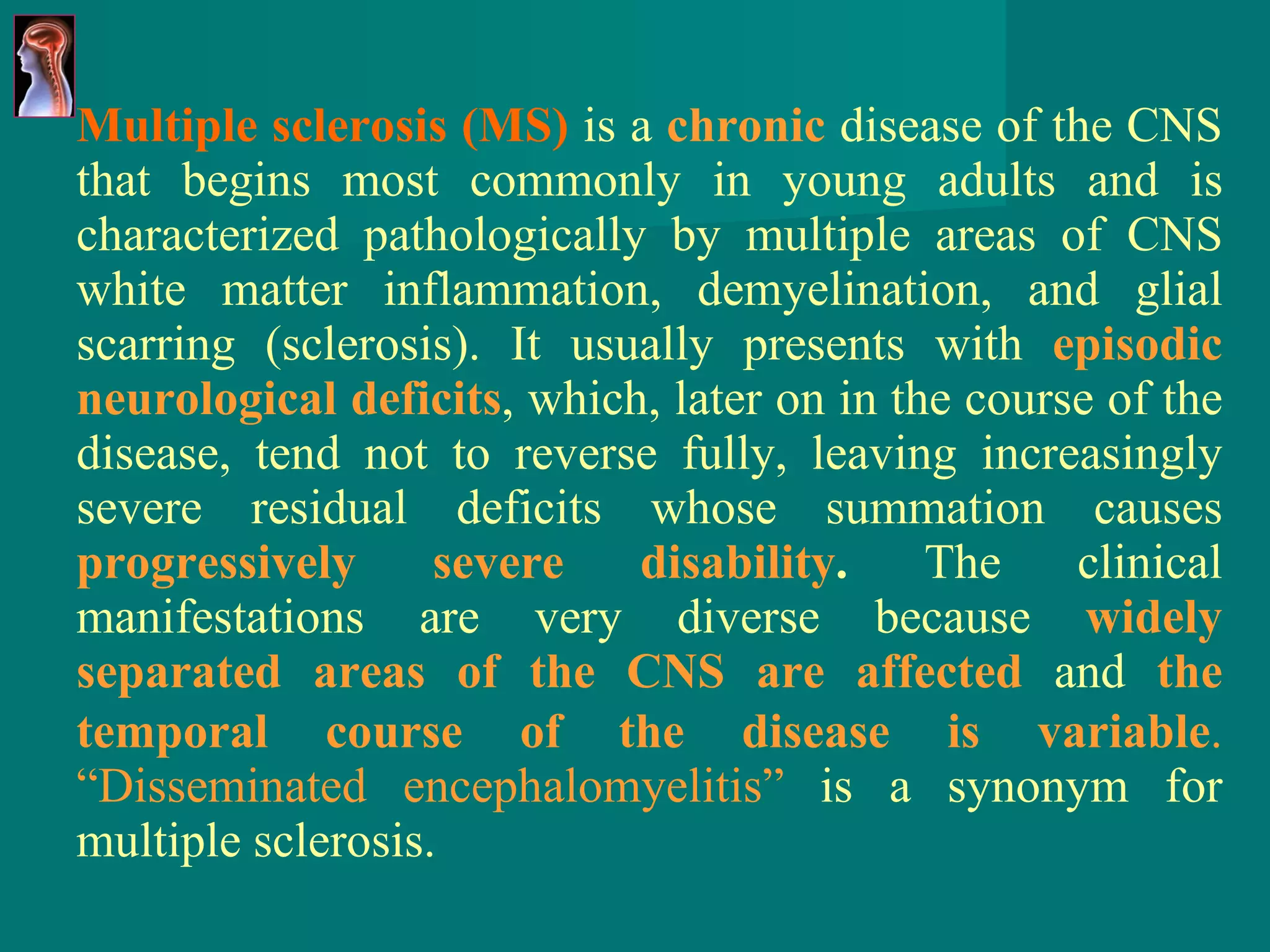 Multiple sclerosis | PPT