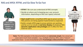 Access Denied: Real-World Use Cases for APEX and Real Application ...