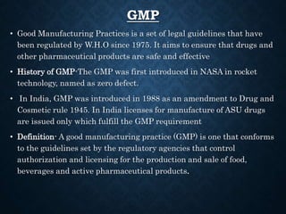 Gmp Amendment RASASHALA IN ACCORDANCE WITH GMP....pptx