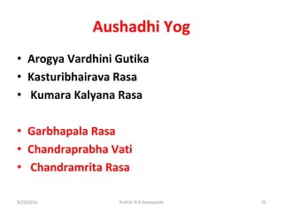 Rasa shastra bhaishajya kalpana syllabus PPT | PDF
