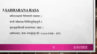 Sadharan Rasa RASA Vargeekarana.pptx