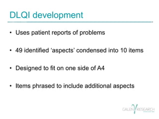 Dlqi R Questions Rasch analysis of the Dermatology Life Quality Questionnaire (DLQI) | PPTX