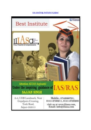 ras coaching institute in jaipur
 