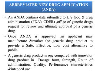 Regulatory Affairs - IND,NDA,ANDA | PPTX