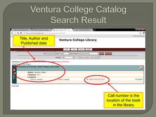 Ventura College ResourcesClick Here