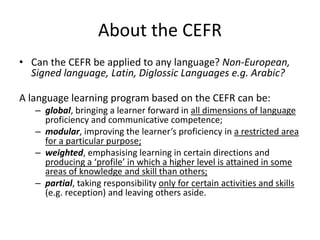 The Common European Framework of Reference for Arabic Language Teaching ...
