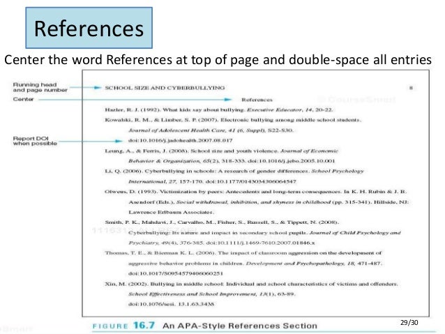 apa style results section