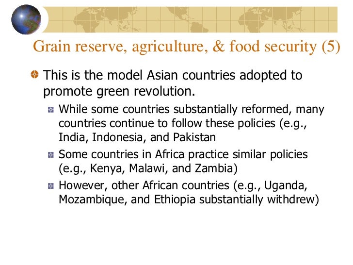 Strategic Grain Reserves Food Prices Stabilization in Africa