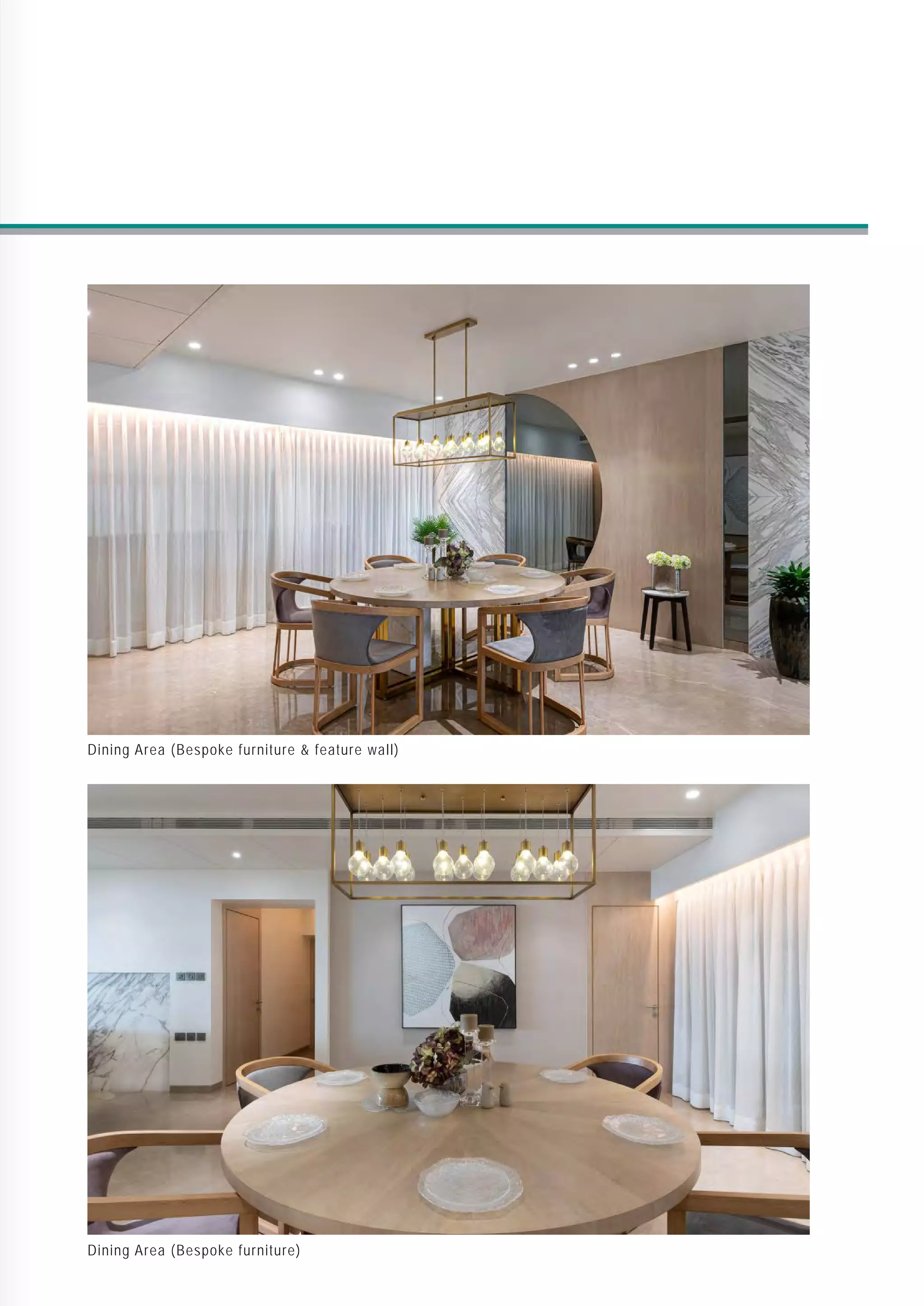 Dining Area (Bespoke furniture  feature wall)
Dining Area (Bespoke furniture)
 