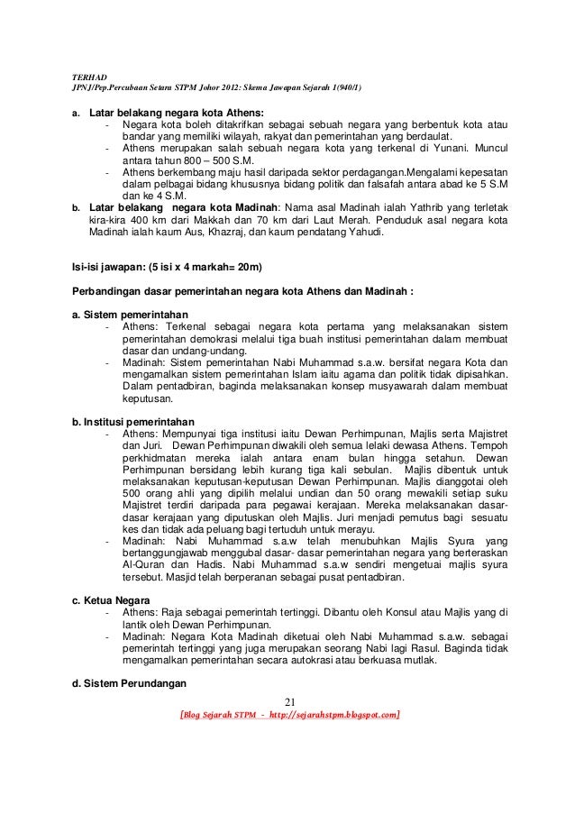 Rashman skema jawapan sejarah 1 johor 2012