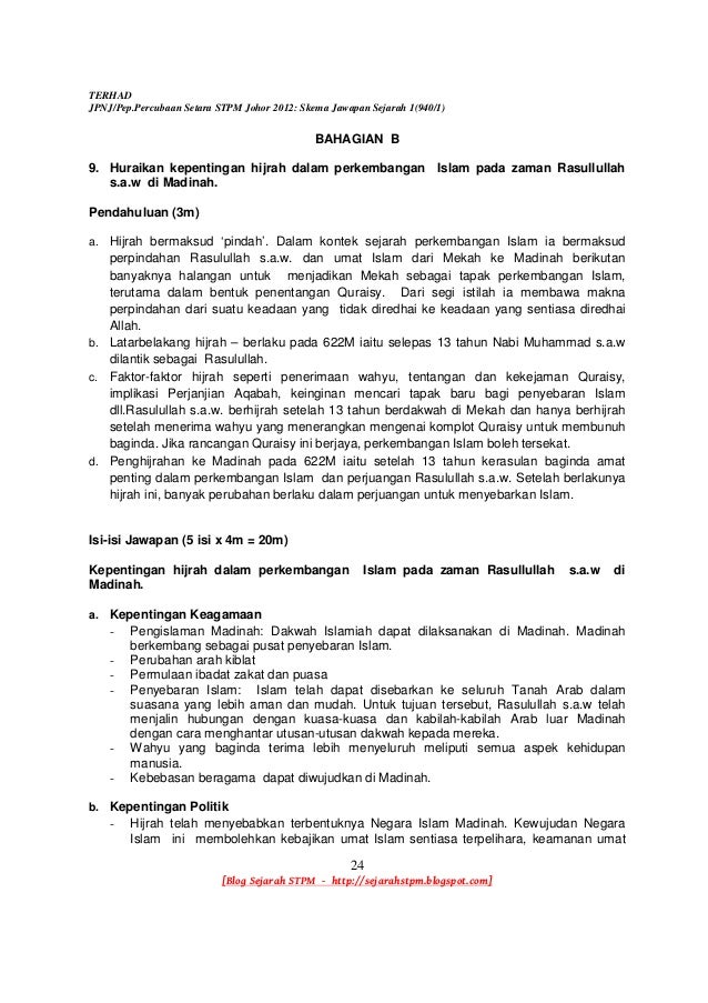 Rashman skema jawapan sejarah 1 johor 2012
