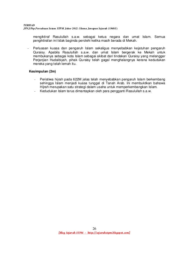 Rashman skema jawapan sejarah 1 johor 2012