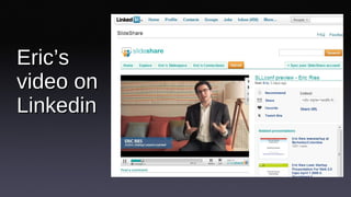Eric’s video on Linkedin 