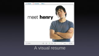 A visual resume 
