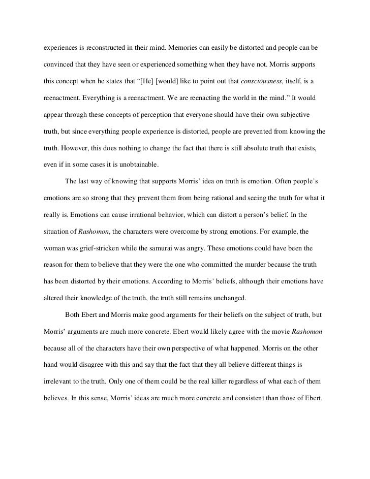 Rashomon essay