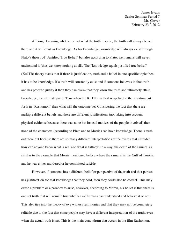 Rashomon essay
