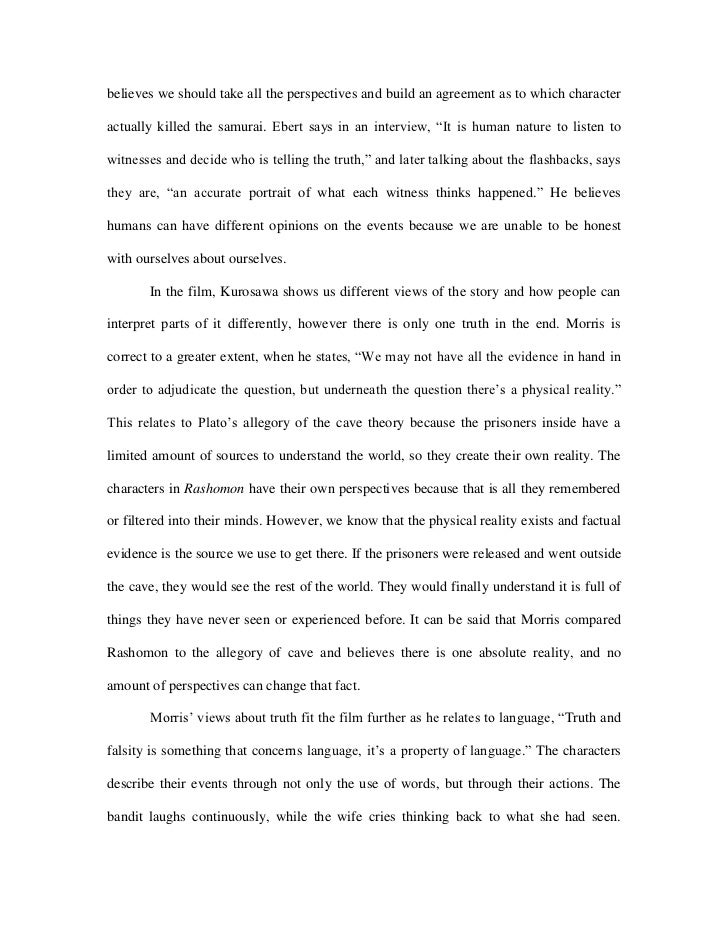 Rashomon sparknotes image