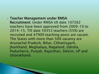 Rashtria Madhyamik Shiksha Abhiyan (rmsa) | PPTX