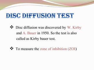 Antimicrobial susceptibility test | PDF