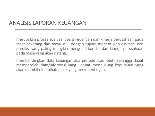 Analisis Laporan Keuangan