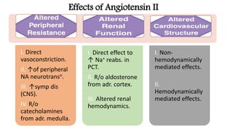 Renin Angiotensin Aldosterone System and its applications | PPTX
