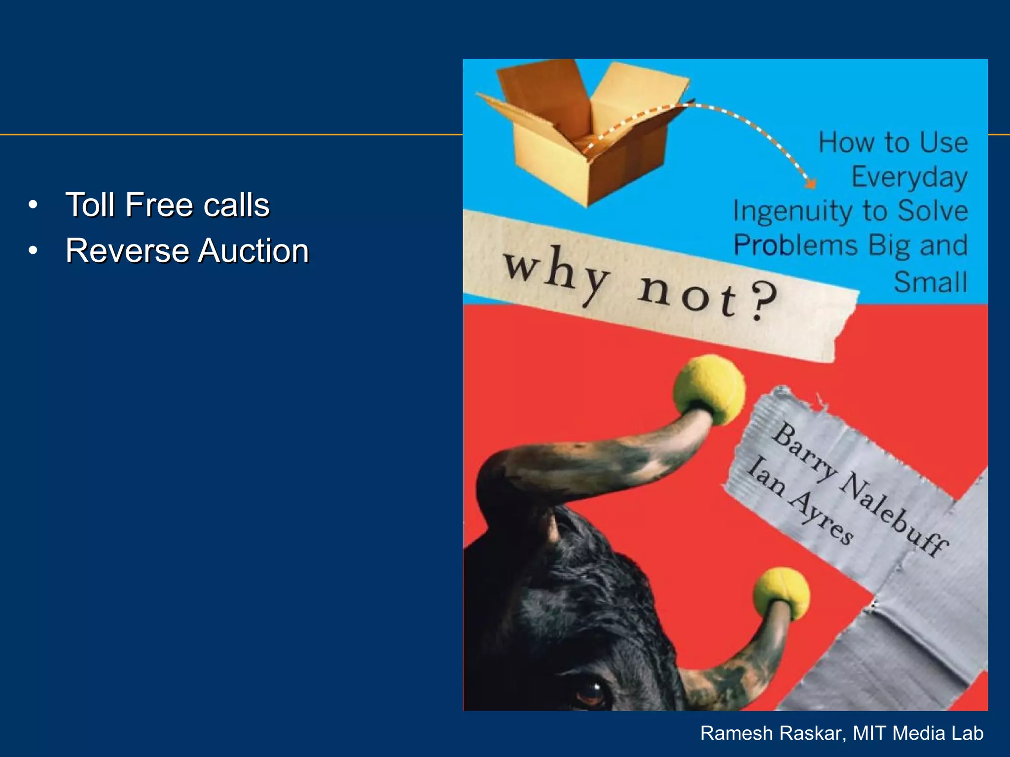 Toll Free calls Reverse Auction 