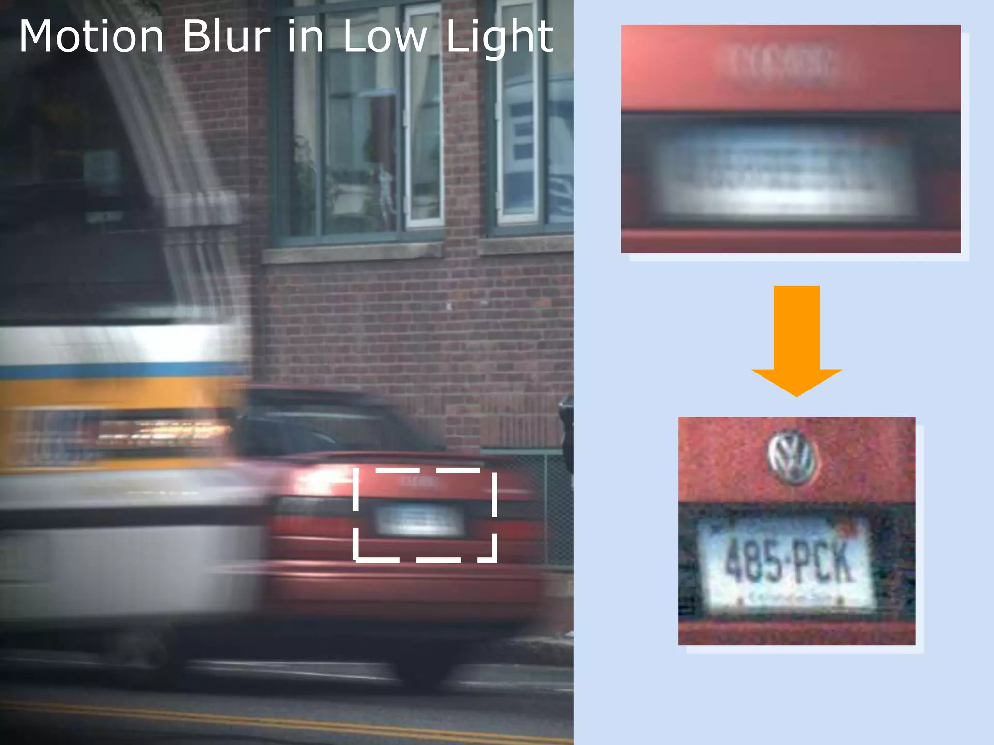 Motion Blur in Low Light
