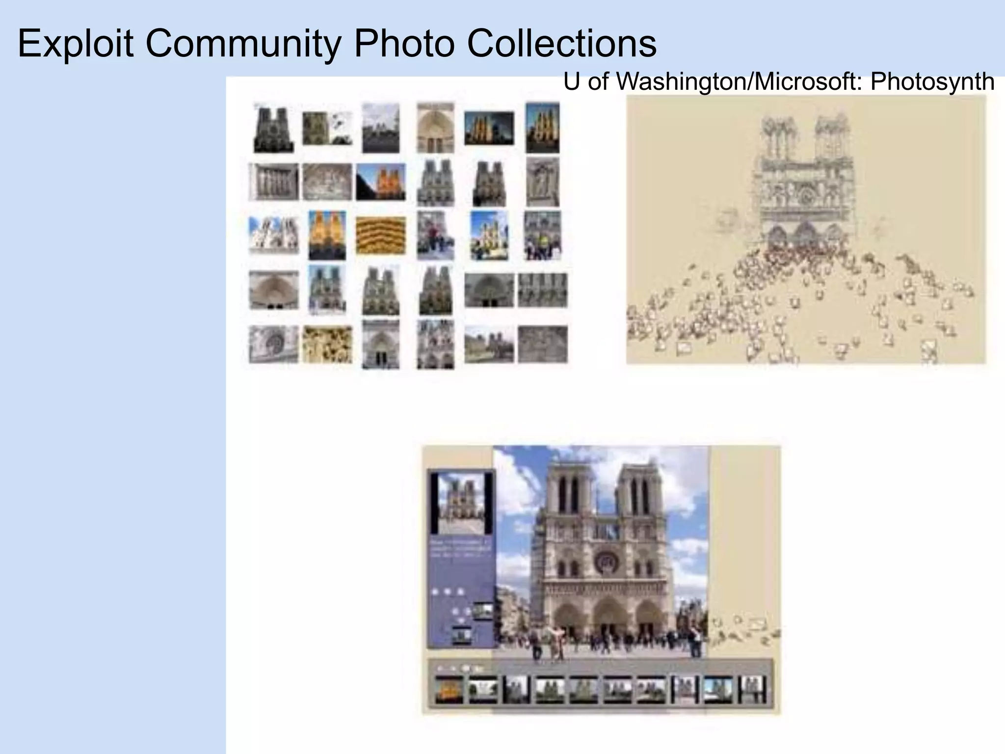 Flat camera: 		Bidirectional screen (BiDi)Shallow DoF from tiny lensCamera CultureRamesh  Raskar