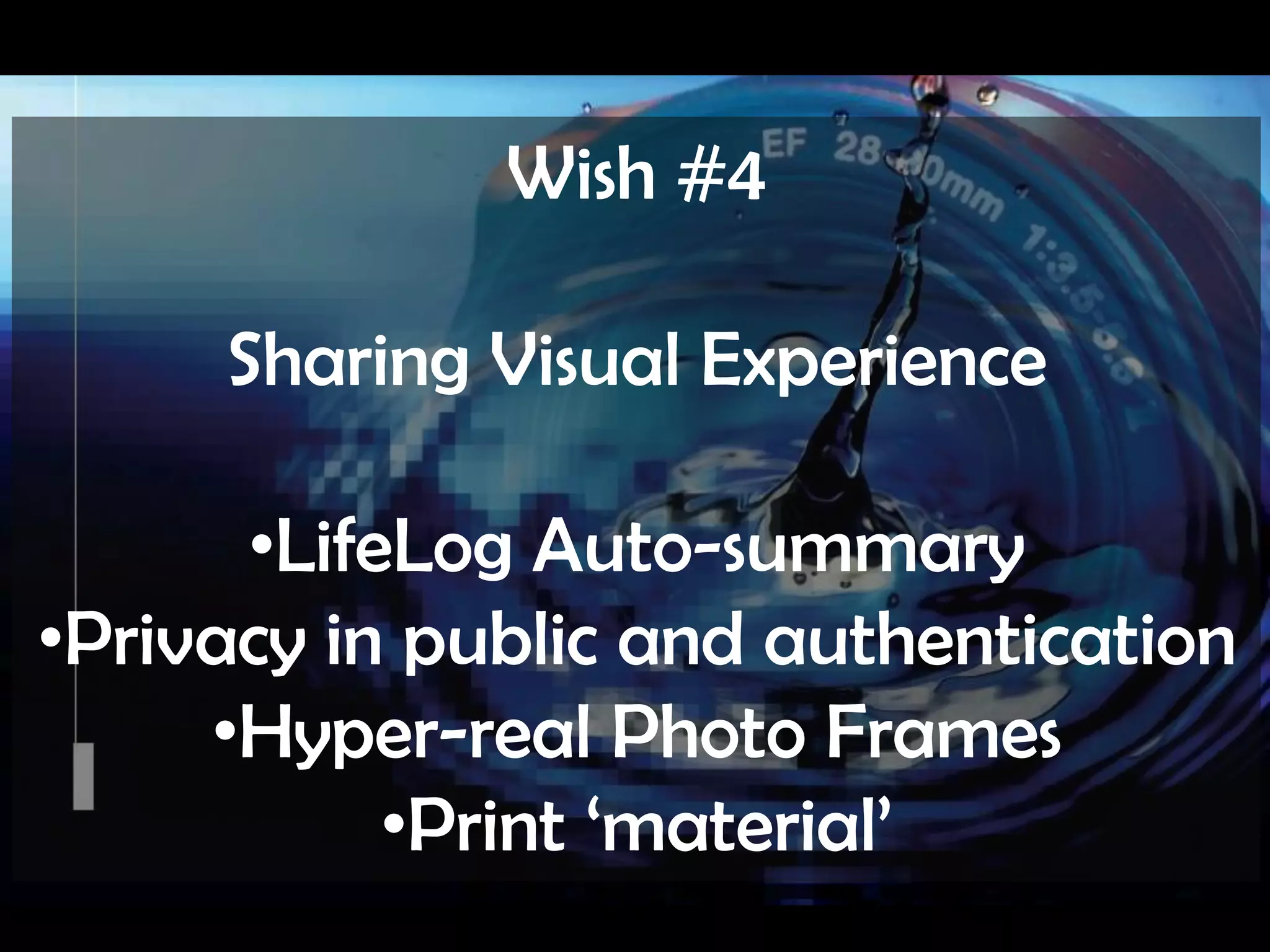 Convert single 2D photo into 3D ?Snavely, Seitz, SzeliskiU of Washington/Microsoft: Photosynth