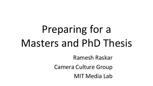 Mit spactial imaging graduate master thesis