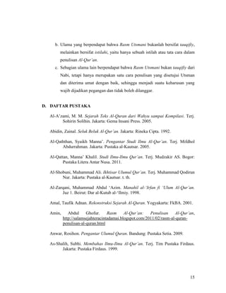 Rasm al-ur'an | DOCX