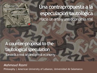 Mahmoud Rasmi
Philosophy | Lebanese American University, Universidad de Salamanca
 