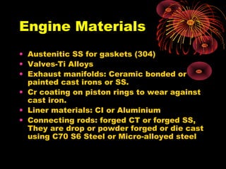 Introduction to Automotive materials | PPT
