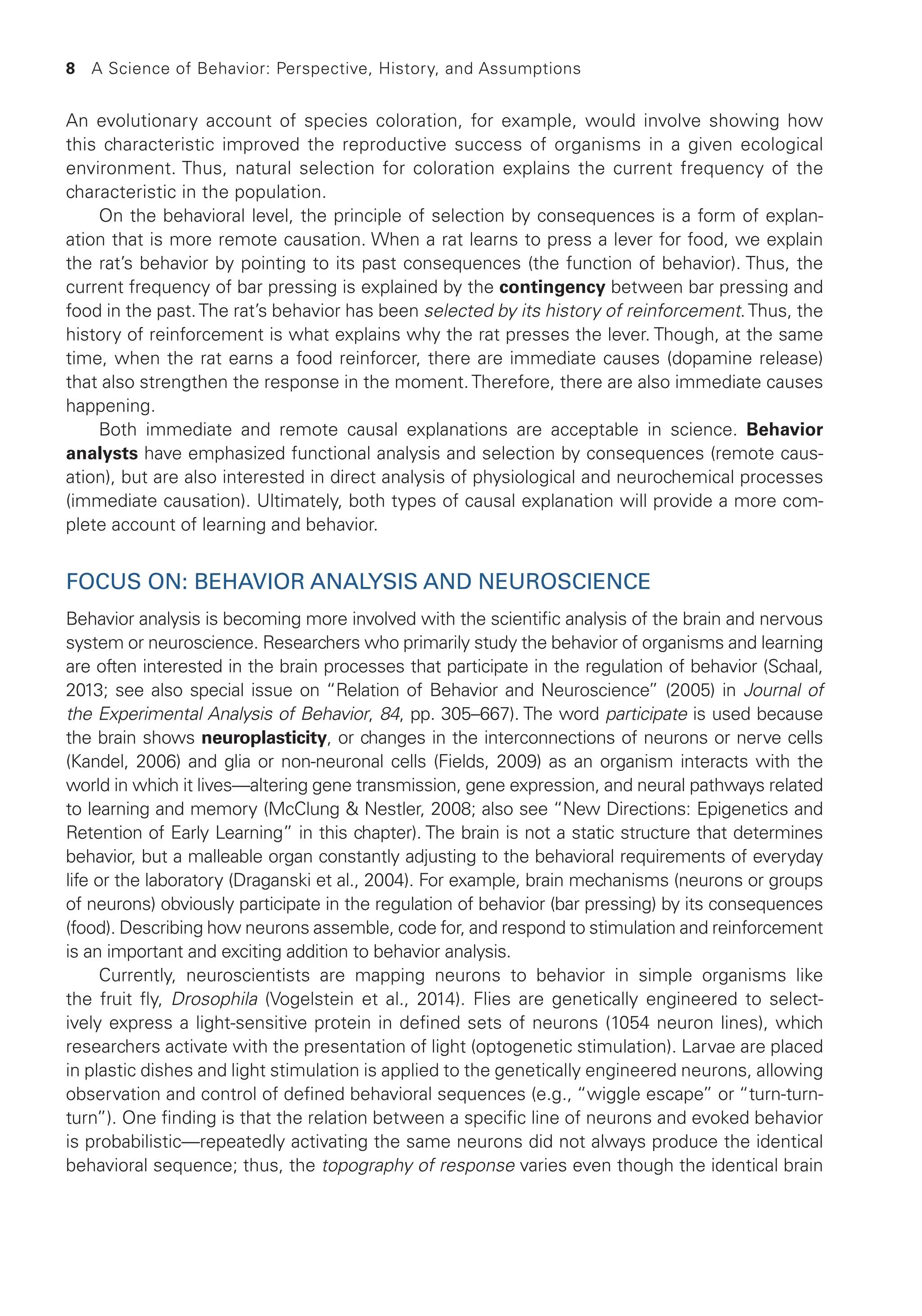 Behavior Focus Rasmussen (2022) Behavior Analysis and Learning A Biobehavioral ...