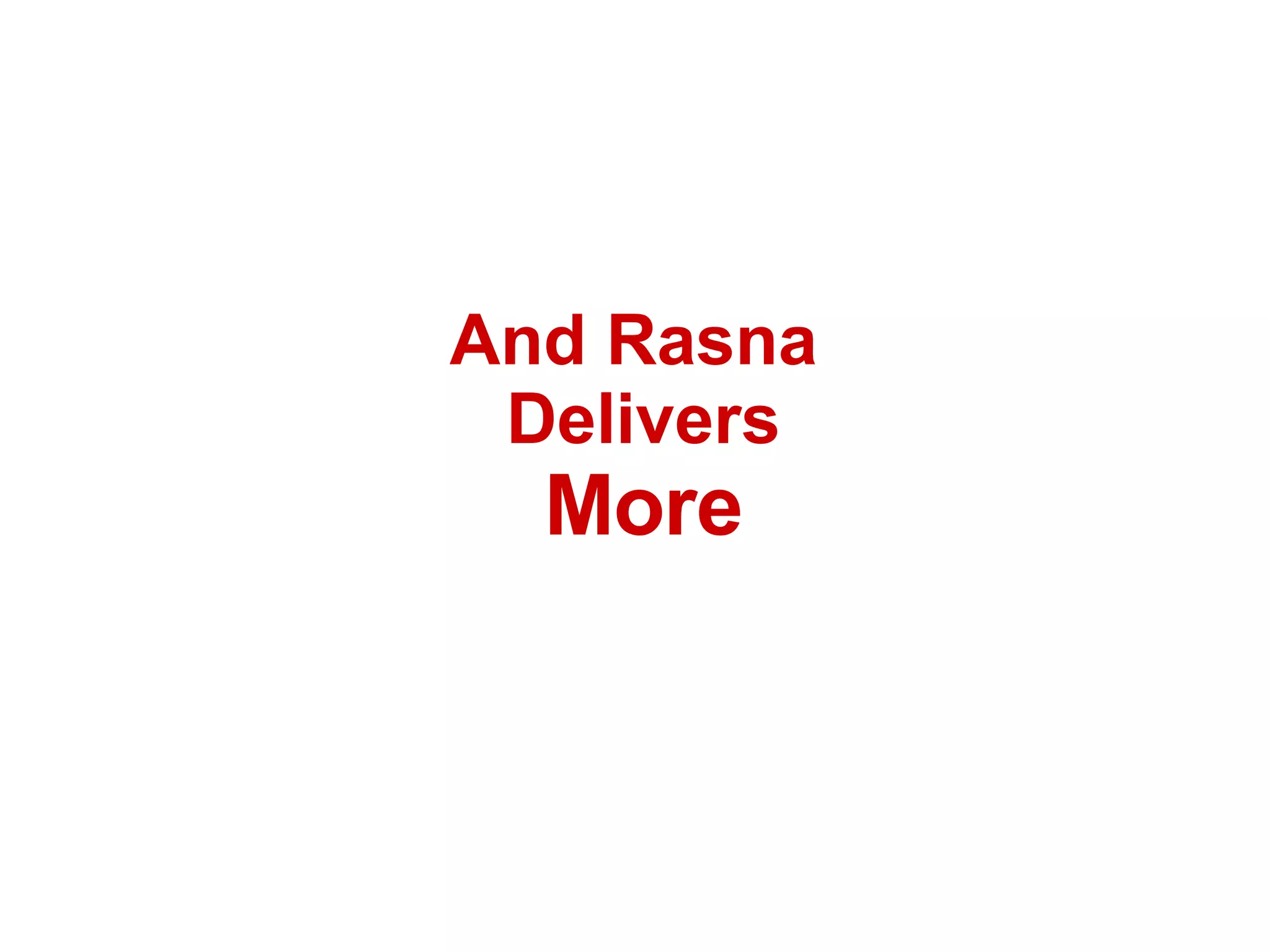 And Rasna  Delivers More 