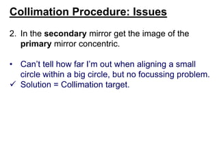 Primary mirror collimation target | PDF