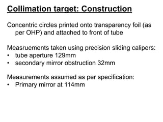 Primary mirror collimation target | PDF